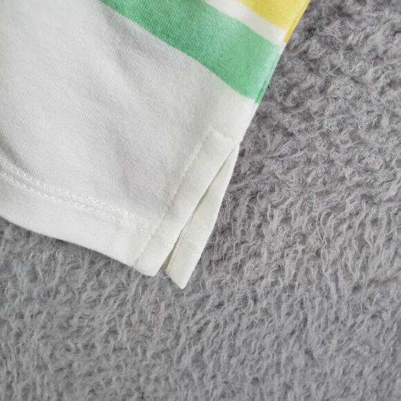 Talbots Shirt Cotton Button Striped Short Sleeve Women’s Size 2X New Split Neck - Picture 5 of 9